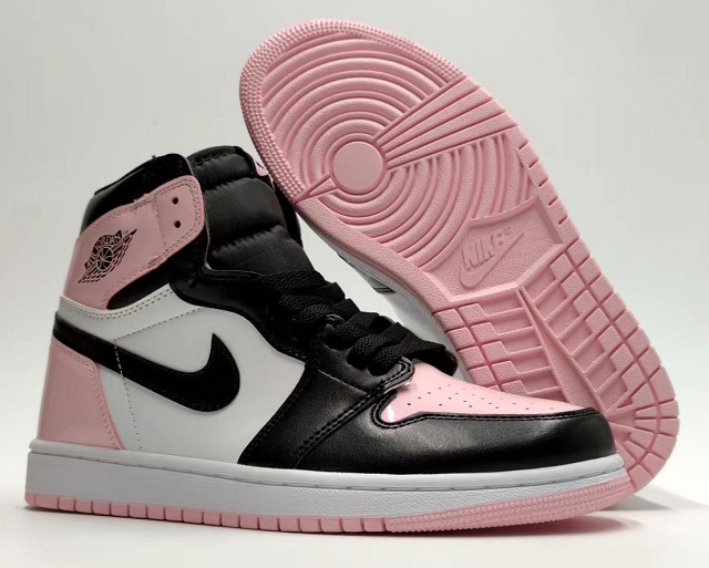 Women Jordan Shoes 1 Grade AAA Black Pink